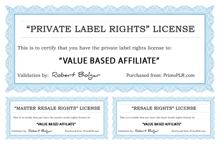 PLR Licenses